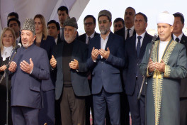 Foundation stone for mosque to be built in Fuzuli by Turkmenistan laid online -UPDATED-1 -PHOTO 