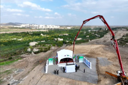 Foundation stone for mosque to be built in Fuzuli by Turkmenistan laid online -UPDATED-1 -PHOTO 