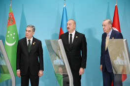 Foundation stone for mosque to be built in Fuzuli by Turkmenistan laid online -UPDATED-1 -PHOTO 