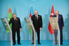 Foundation stone for mosque to be built in Fuzuli by Turkmenistan laid online -UPDATED-1 -PHOTO 