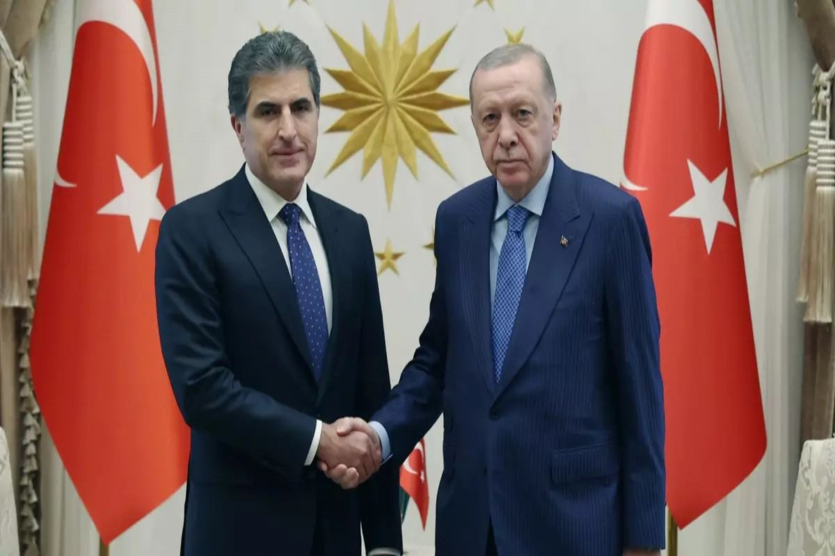 President of the Kurdistan Region of Iraq, Nechirvan Barzani, and Turkish President Recep Tayyip Erdoğan