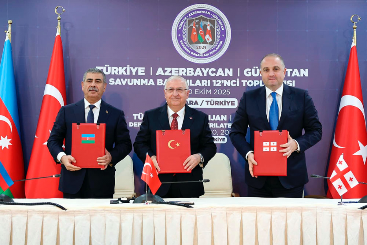 Defense Ministers of Azerbaijan, Georgia, Türkiye hold trilateral meeting-UPDATED -PHOTO 