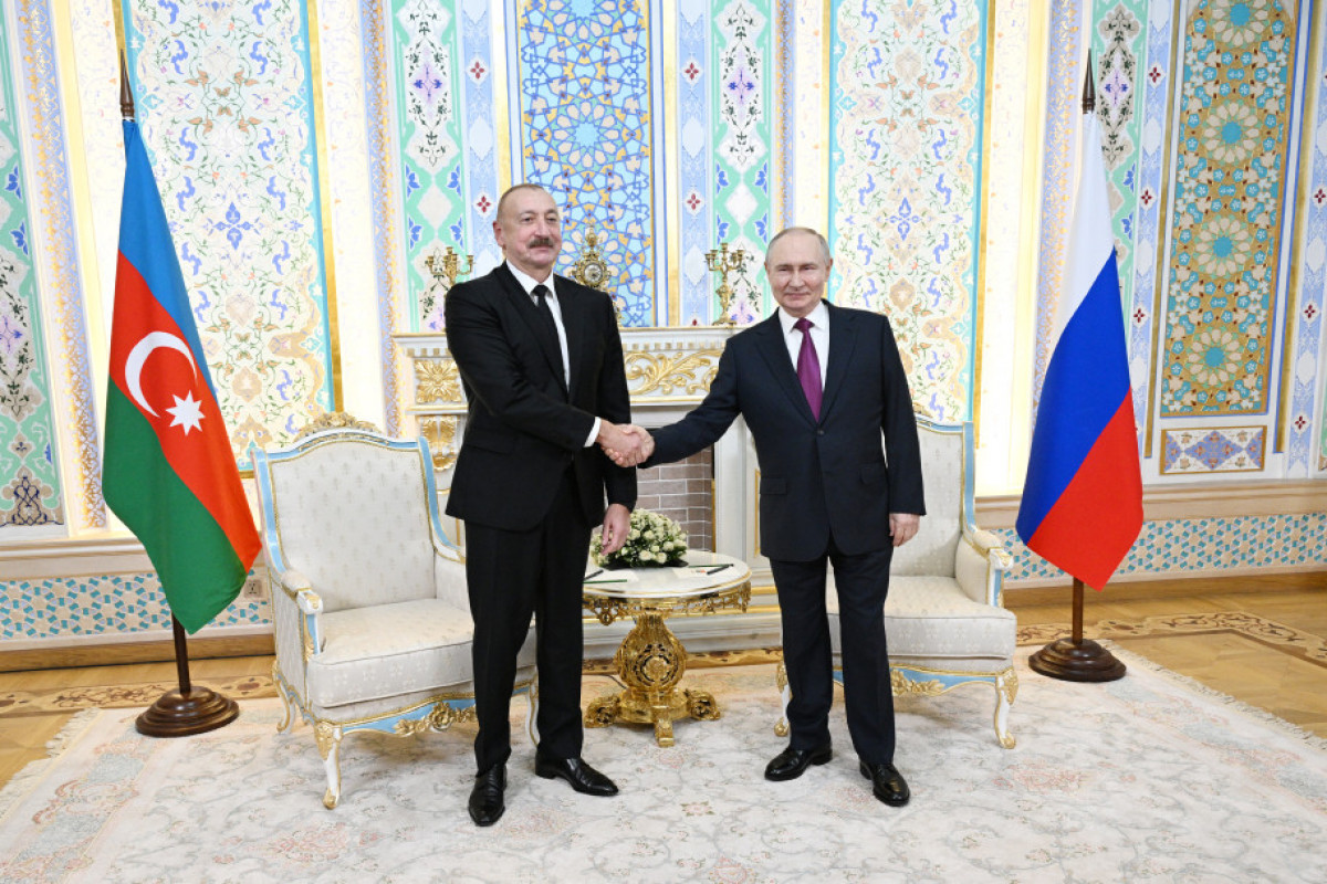 Ilham Aliyev, President of the Republic of Azerbaijan and Vladimir Putin, President of the Russian Federation