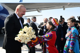 President of Azerbaijan Ilham Aliyev arrived in Tajikistan-PHOTO 