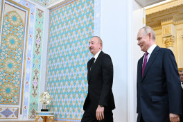 President of Azerbaijan Ilham Aliyev held one-on-one meeting with President of Russia Vladimir Putin in Dushanbe -PHOTO -UPDATED-1 