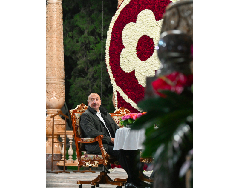 President Ilham Aliyev is attending informal dinner of CIS heads of state in Dushanbe