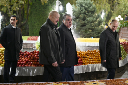 President Ilham Aliyev is attending informal dinner of CIS heads of state in Dushanbe