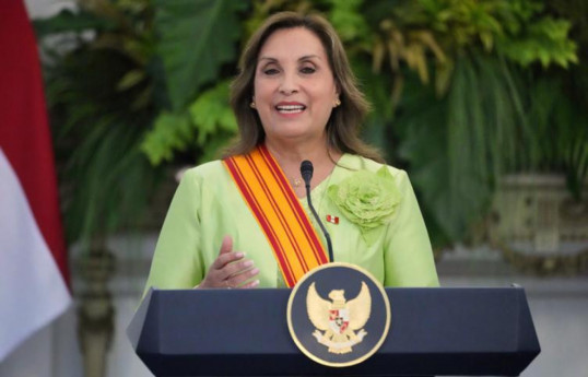 Peruvian President Dina Boluarte