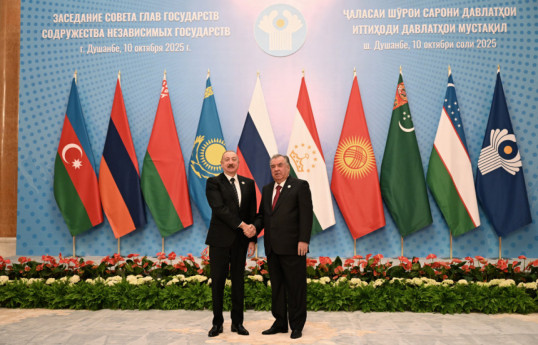 President of the Republic of Azerbaijan Ilham Aliyev and President of the Republic of Tajikistan Emomali Rahmon