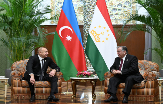 President of Azerbaijan Ilham Aliyev had one-on-one meeting with President of Tajikistan Emomali Rahmon in Dushanbe -UPDATED 
