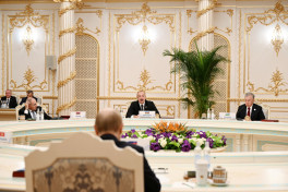 President Ilham Aliyev addressed limited-format meeting of CIS Heads of State Council in Dushanbe -UPDATED-1 
