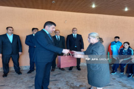 Azerbaijan relocates another group of families to Khojaly's Ballija and Tazabina villages-UPDATED -PHOTO 