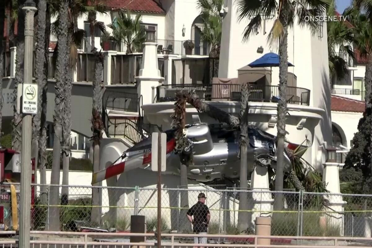 Five people were injured in helicopter crash in California
