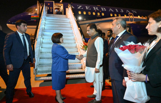 Azerbaijani Parliament Speaker arrives in Islamic Republic of Pakistan on a working visit