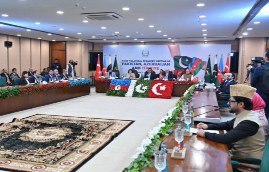 Meeting of Azerbaijani, Pakistani and Turkish parliamentary speakers held-UPDATED 