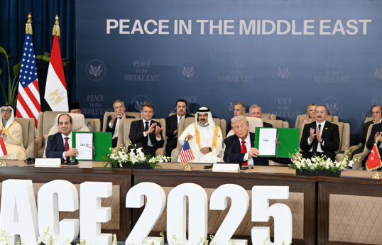 President of Azerbaijan Ilham Aliyev participates in Middle East Peace Summit-VIDEO -UPDATED-4 