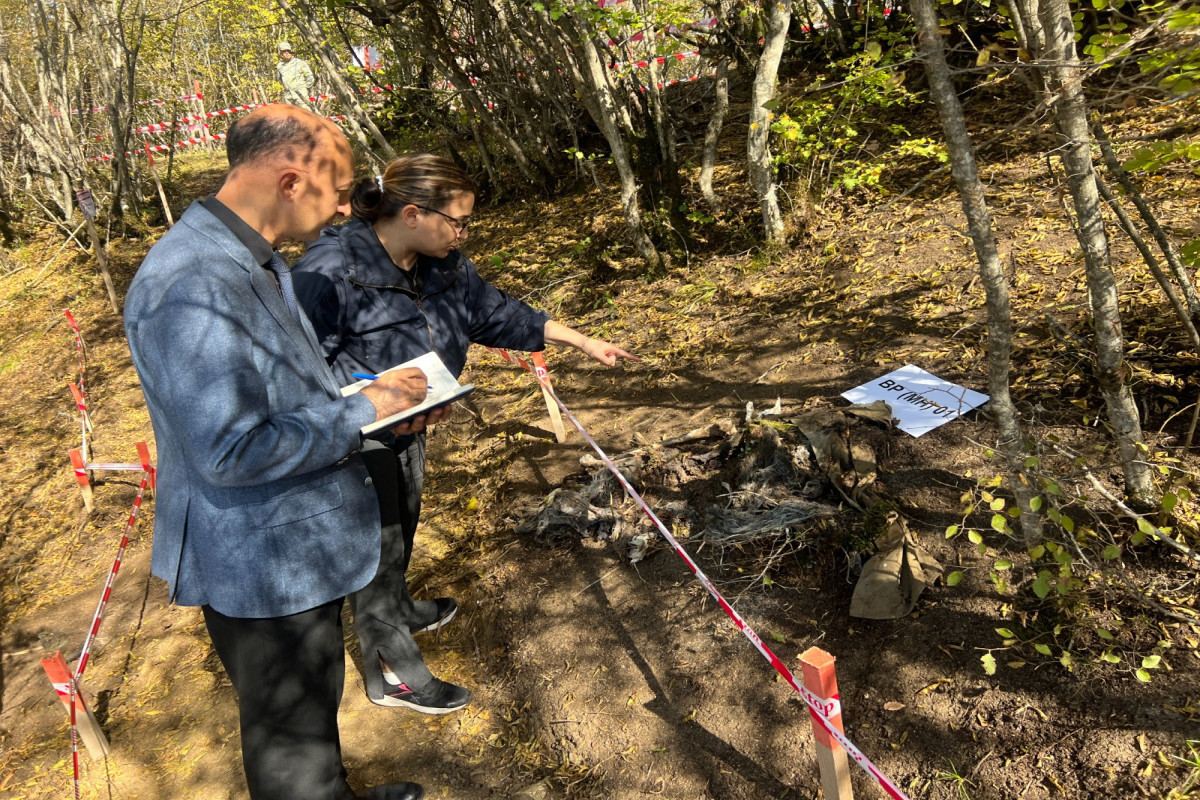 Ombudsman representatives investigated mass grave discovered in Aghdara on-site