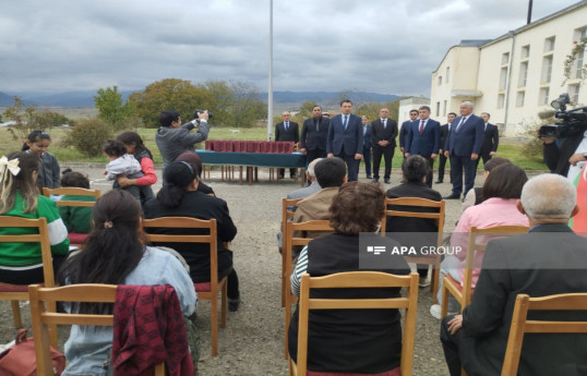 28 families relocated to Tazabina village in Khojaly receive keys to their new homes -PHOTO -UPDATED 