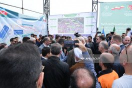 Azerbaijan, Iran, and Russia delegations inspect South Cargo Terminal-PHOTO 
