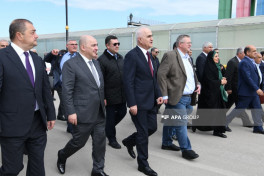 Azerbaijan, Iran, and Russia delegations inspect South Cargo Terminal-PHOTO 