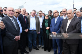 Azerbaijan, Iran, and Russia delegations inspect South Cargo Terminal-PHOTO 