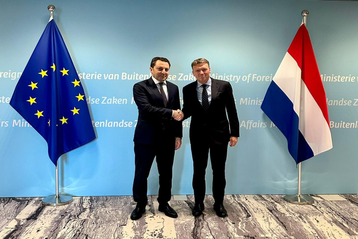 Azerbaijan’s Deputy Minister of Foreign Affairs, Elnur Mammadov and Deputy Minister of Foreign Affairs of the Kingdom of the Netherlands, Marcel de Vink