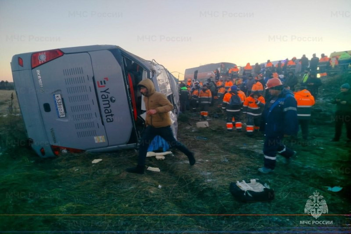 Bus overturns in Russia’s Priamurye region, 1 dead and 45 injured