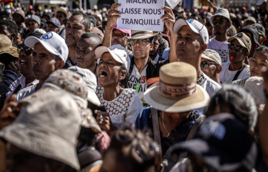 Protesters in Madagascar rally against French colonialism amid political crisis
