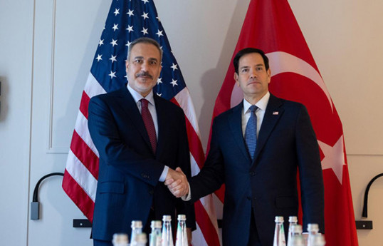 Turkish Foreign Minister Hakan Fidan, and U.S. Secretary of State Marco Rubio