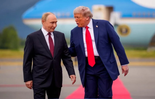 Russian President Vladimir Putin, and the U.S. President Donald Trump