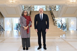 President Ilham Aliyev received Executive Director of UN Human Settlements Programme