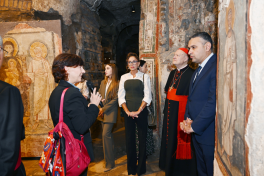 Restoration project of the Catacombs of Commodilla inaugurated at the Vatican First Vice-President of Azerbaijan Mehriban Aliyeva attended opening ceremony