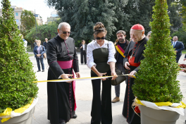 Restoration project of the Catacombs of Commodilla inaugurated at the Vatican First Vice-President of Azerbaijan Mehriban Aliyeva attended opening ceremony