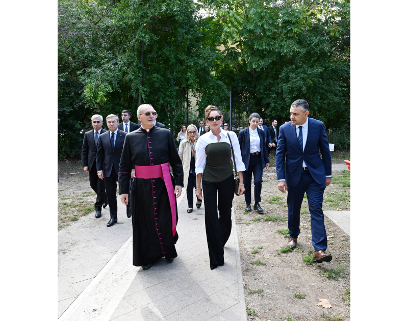 Restoration project of the Catacombs of Commodilla inaugurated at the Vatican First Vice-President of Azerbaijan Mehriban Aliyeva attended opening ceremony