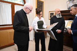 First Vice-President Mehriban Aliyeva met with Archpriest of Papal Basilica of Saint Paul Outside the Walls in Vatican
