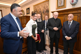 First Vice-President Mehriban Aliyeva met with Archpriest of Papal Basilica of Saint Paul Outside the Walls in Vatican