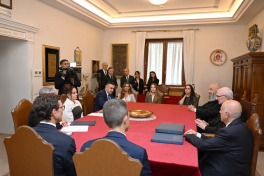 First Vice-President Mehriban Aliyeva met with Archpriest of Papal Basilica of Saint Paul Outside the Walls in Vatican