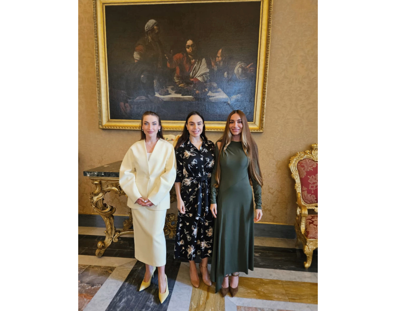 First Vice-President Mehriban Aliyeva meets with Pope Leo XIV