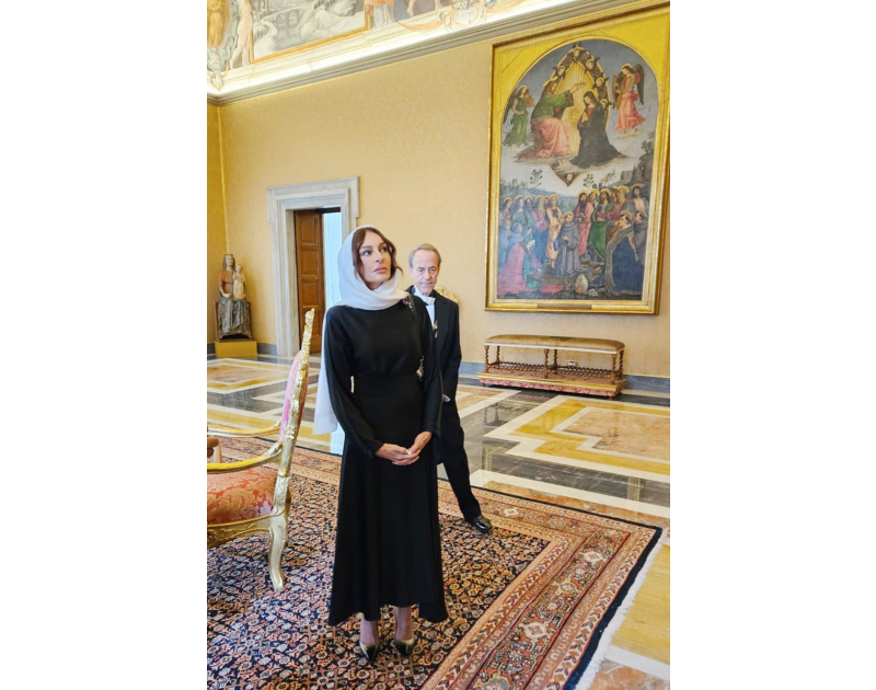 First Vice-President Mehriban Aliyeva meets with Pope Leo XIV