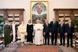 First Vice-President Mehriban Aliyeva meets with Pope Leo XIV