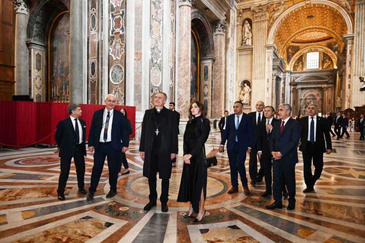First Vice-President Mehriban Aliyeva inspected restoration progress at Saint Peter’s Basilica