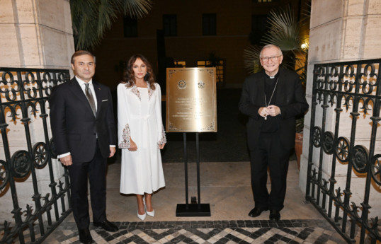 First Vice-President of Azerbaijan attends opening of Azerbaijan’s embassy administrative office at the Holy See