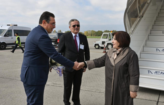 Speaker of Milli Majlis Sahiba Gafarova arrives in Swiss Confederation on a working visit