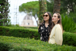 First Vice-President Mehriban Aliyeva, along with family members, attended tree planting ceremony in Vatican Gardens