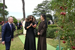 First Vice-President Mehriban Aliyeva, along with family members, attended tree planting ceremony in Vatican Gardens