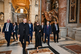 First Vice-President Mehriban Aliyeva inspected restoration progress at Saint Peter’s Basilica