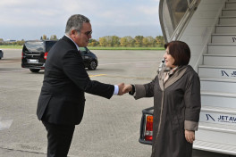 Speaker of Milli Majlis Sahiba Gafarova arrives in Swiss Confederation on a working visit