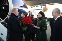 President of Azerbaijan Ilham Aliyev arrived in Kazakhstan for state visit -PHOTO 