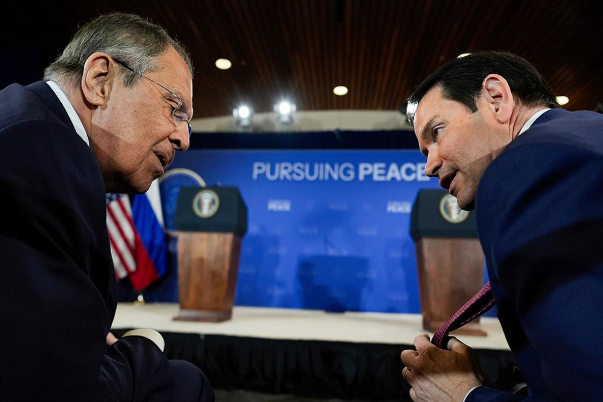 Russian Foreign Minister Sergey Lavrov and U.S. Secretary of State Marco Rubio