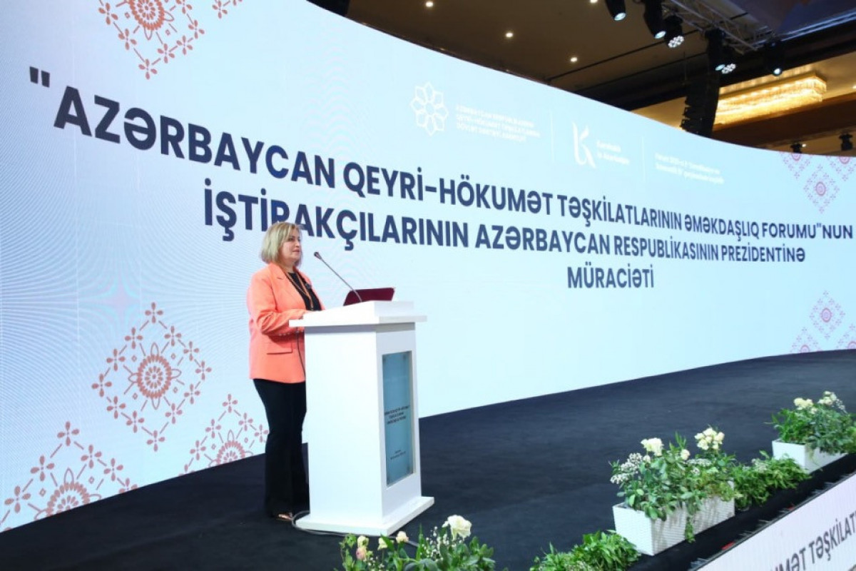 Participants of Azerbaijan NGOs Cooperation Forum addressed President Ilham Aliyev